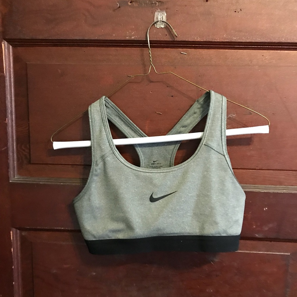 Gray Nike Sports Bra